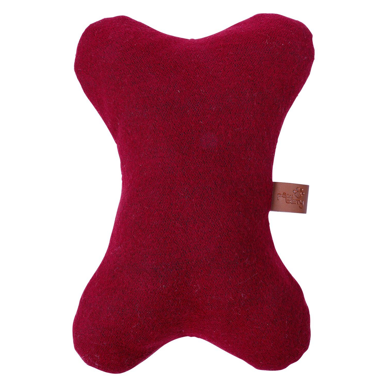 pawberry Baumwollspielzeug Bone  - burgund