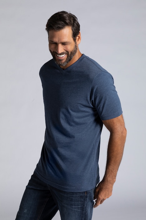 JP 1880 T-Shirt, Basic, V-Ausschnitt, bis 8XL