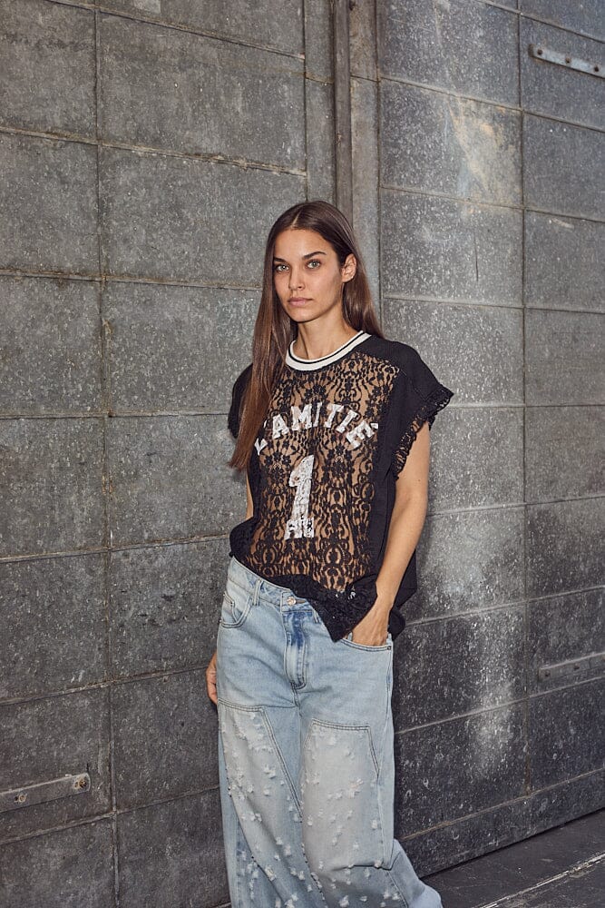 Haute L'Amitié Football Lace Frill Top HL10124