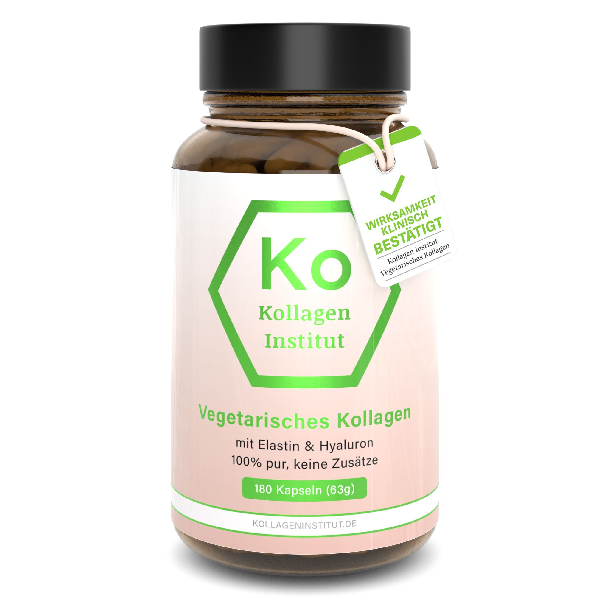 Kollagen Institut: Vegetarische Kollagen Kapseln mit Hyaluron und Elastin