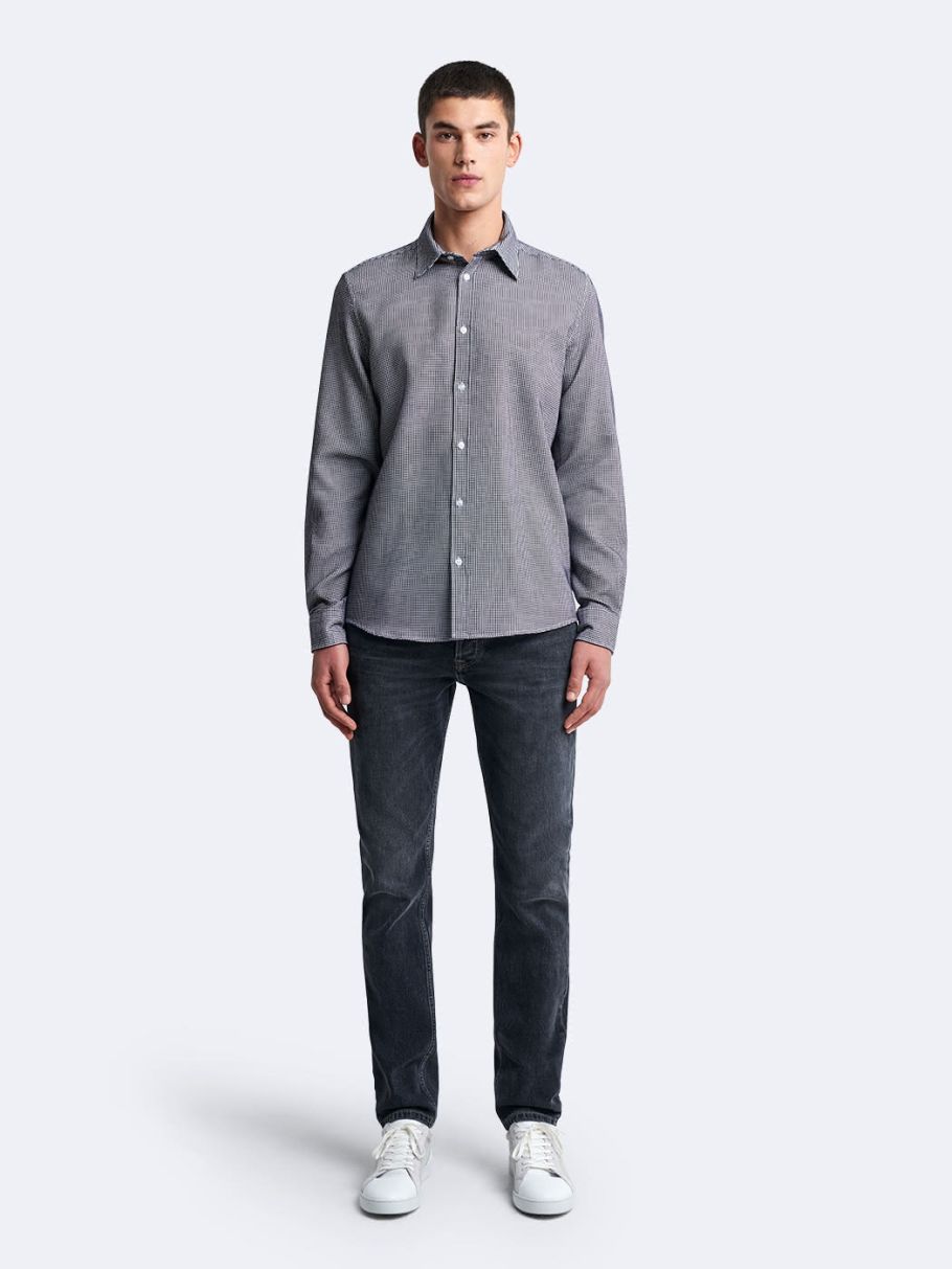 Chemise slim à carreaux