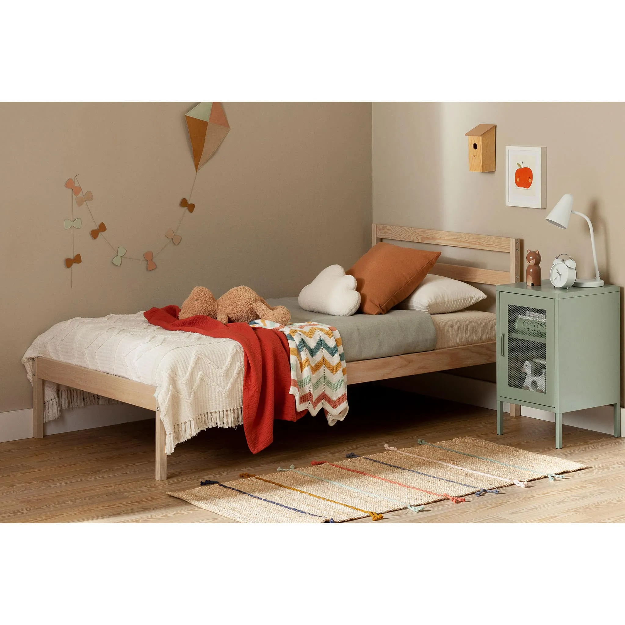 South Shore Lit Simple en bois - Sweedi Bois naturel