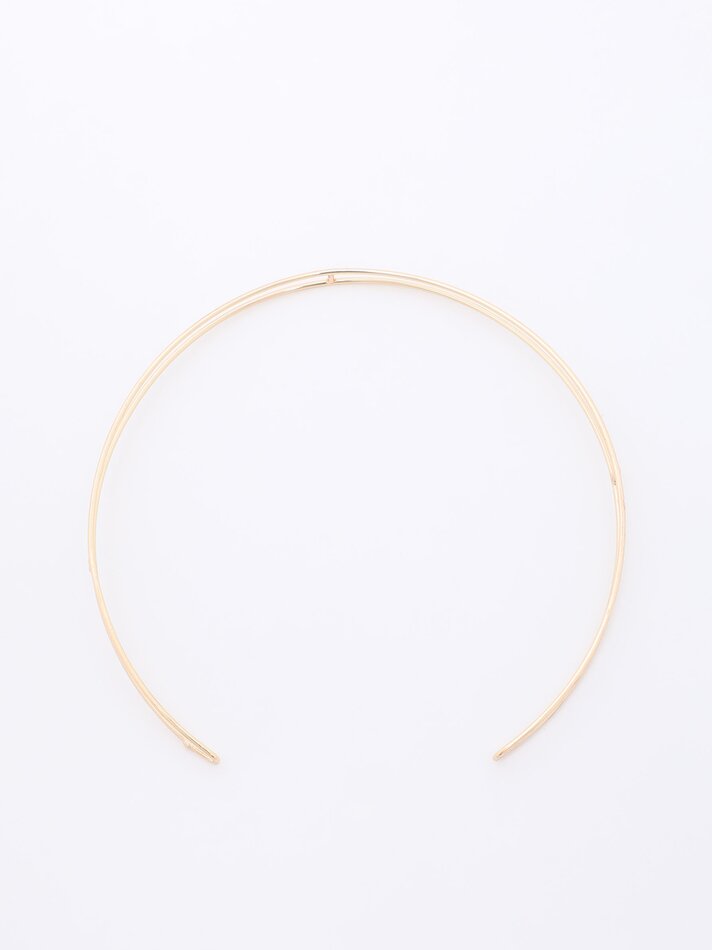 Conjunto de gargantilha e colar - Dourado