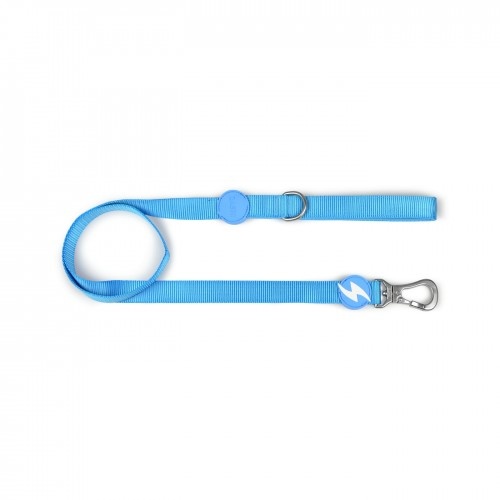 Guia de nylon azul claro para cães