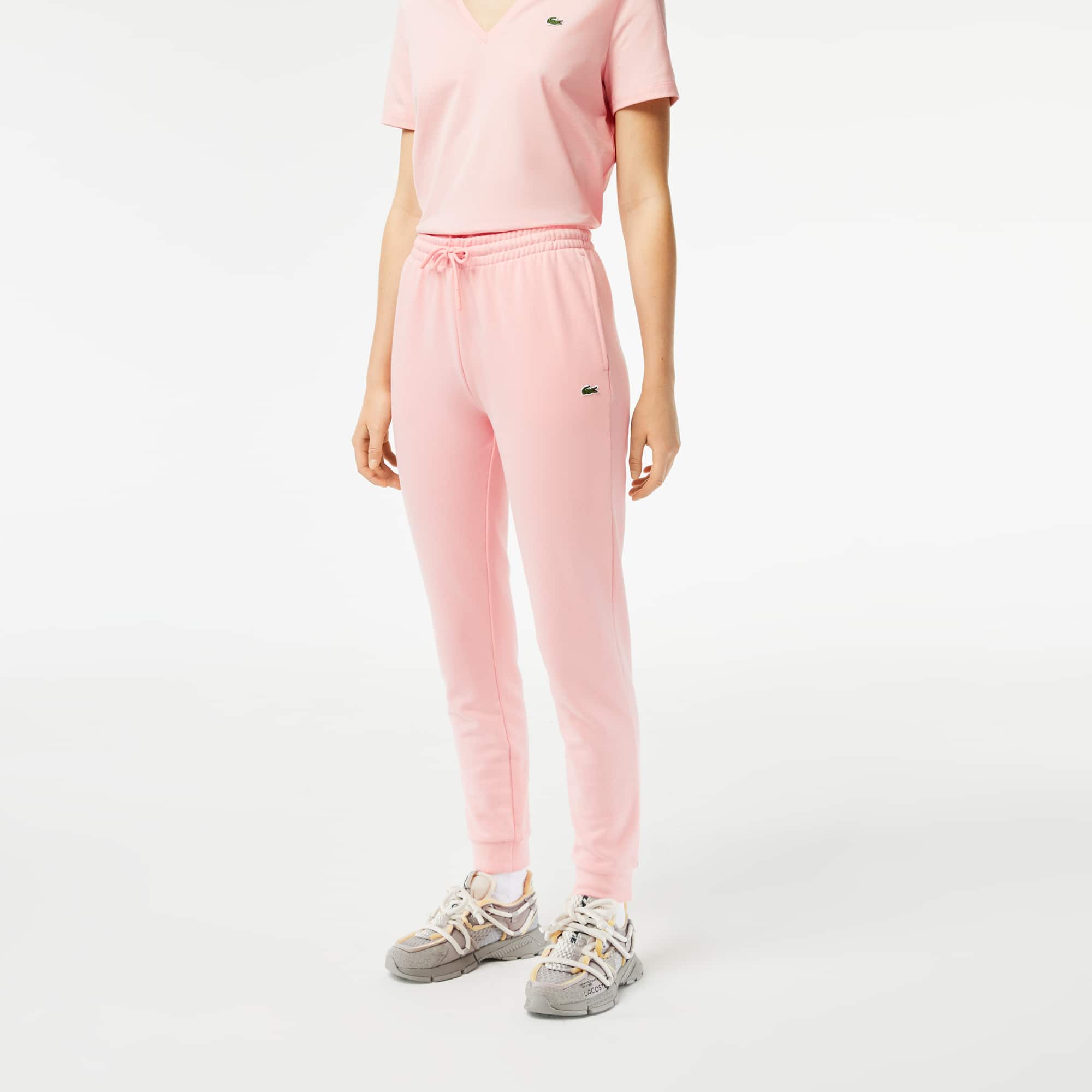 Pantalon de survêtement Jogger femme Lacoste en molleton Pantalons de survêtement - Rose - Lacoste - Femme