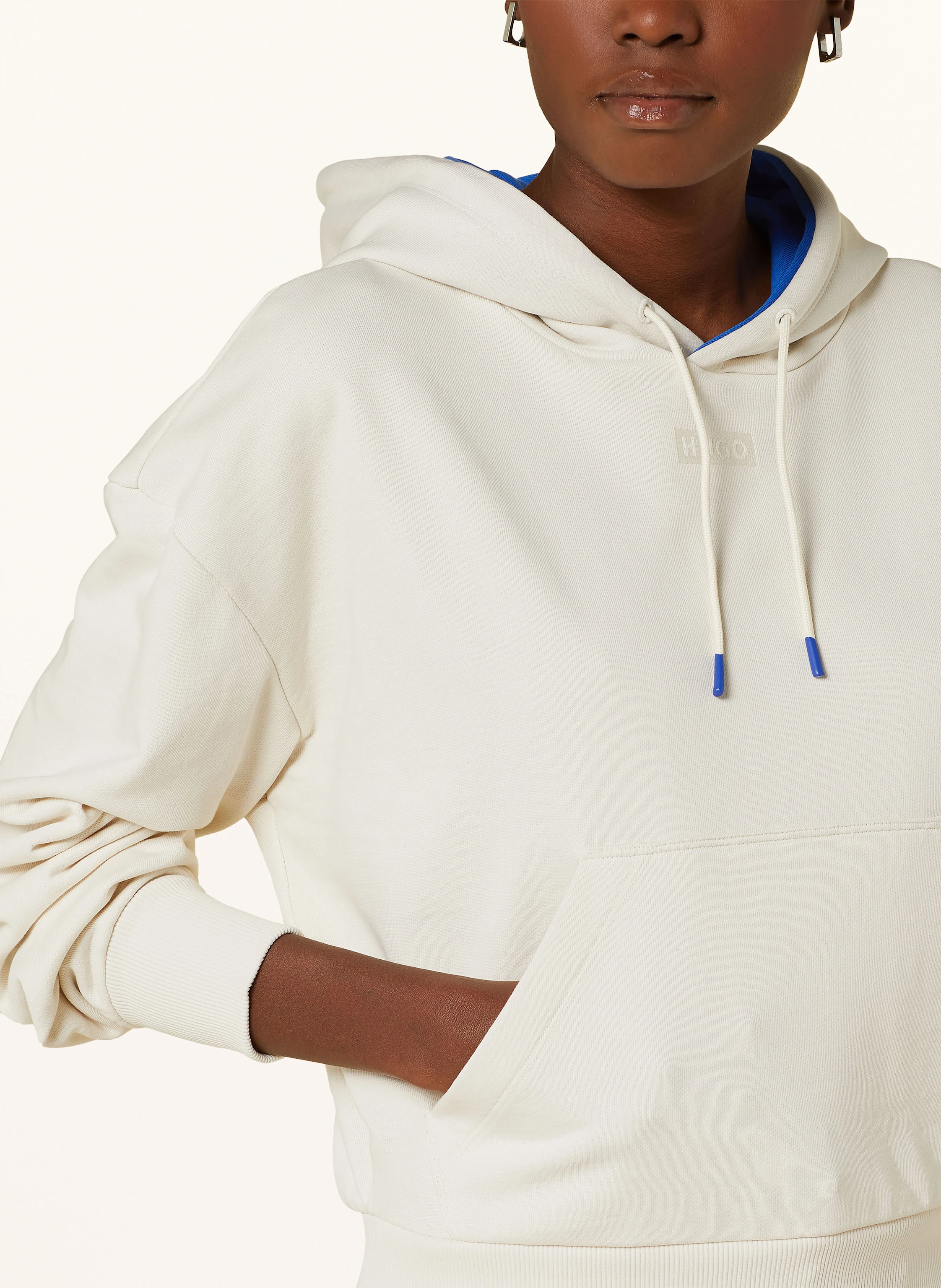 HUGO BLUE Cropped-Hoodie