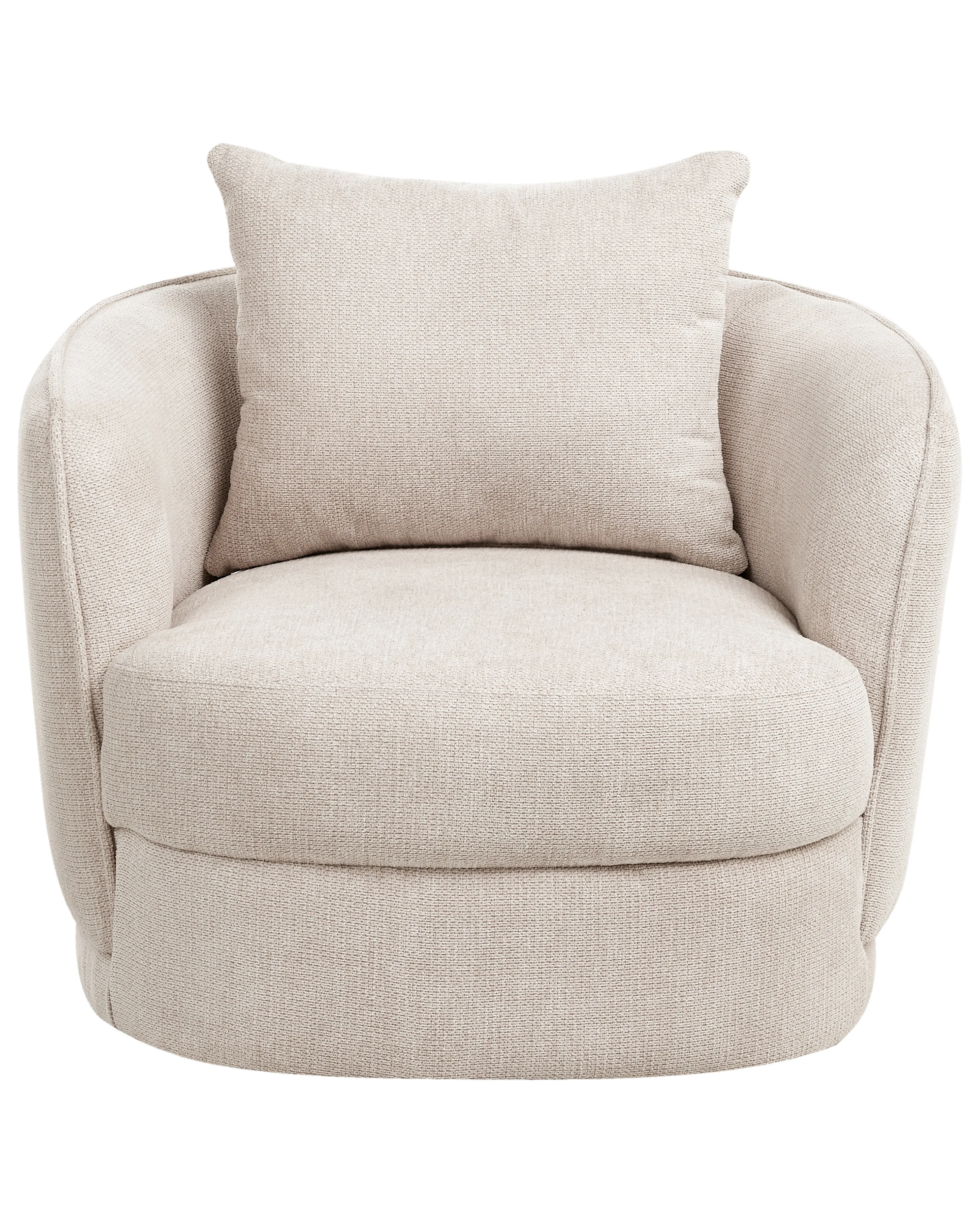 Draaifauteuil ANDALEN Stof Lichtbeige