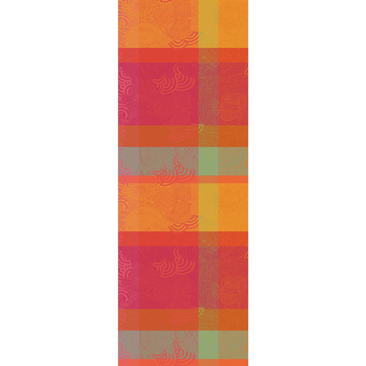 Chemin de table pur coton multicolore 155X55 Garnier Thiebaut