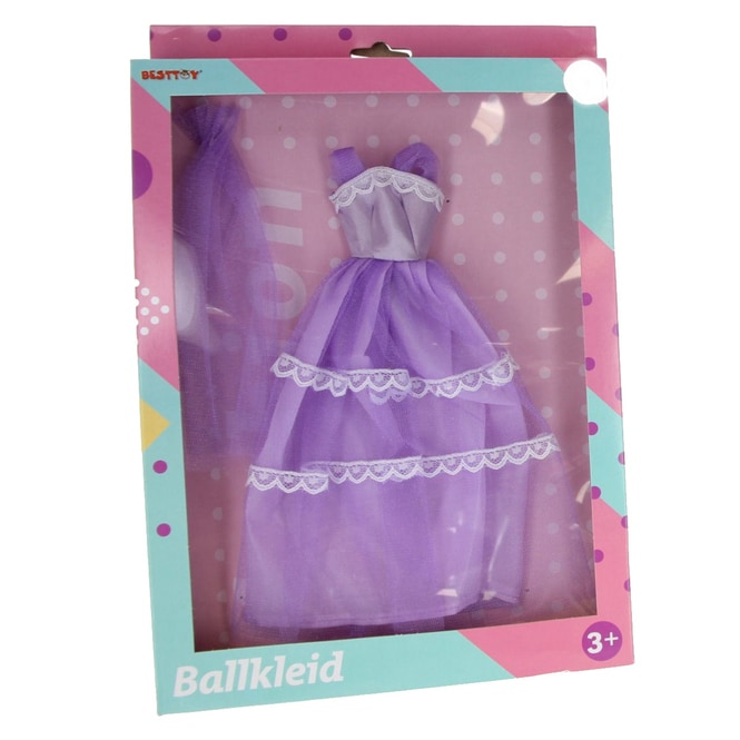 Besttoy - Modepuppenkleidung - rosa Prinzessinnenkleid