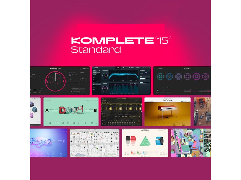 Native Instruments Komplete 15 Standard – Box Branchenführende Sammlung für die Musikproduktion