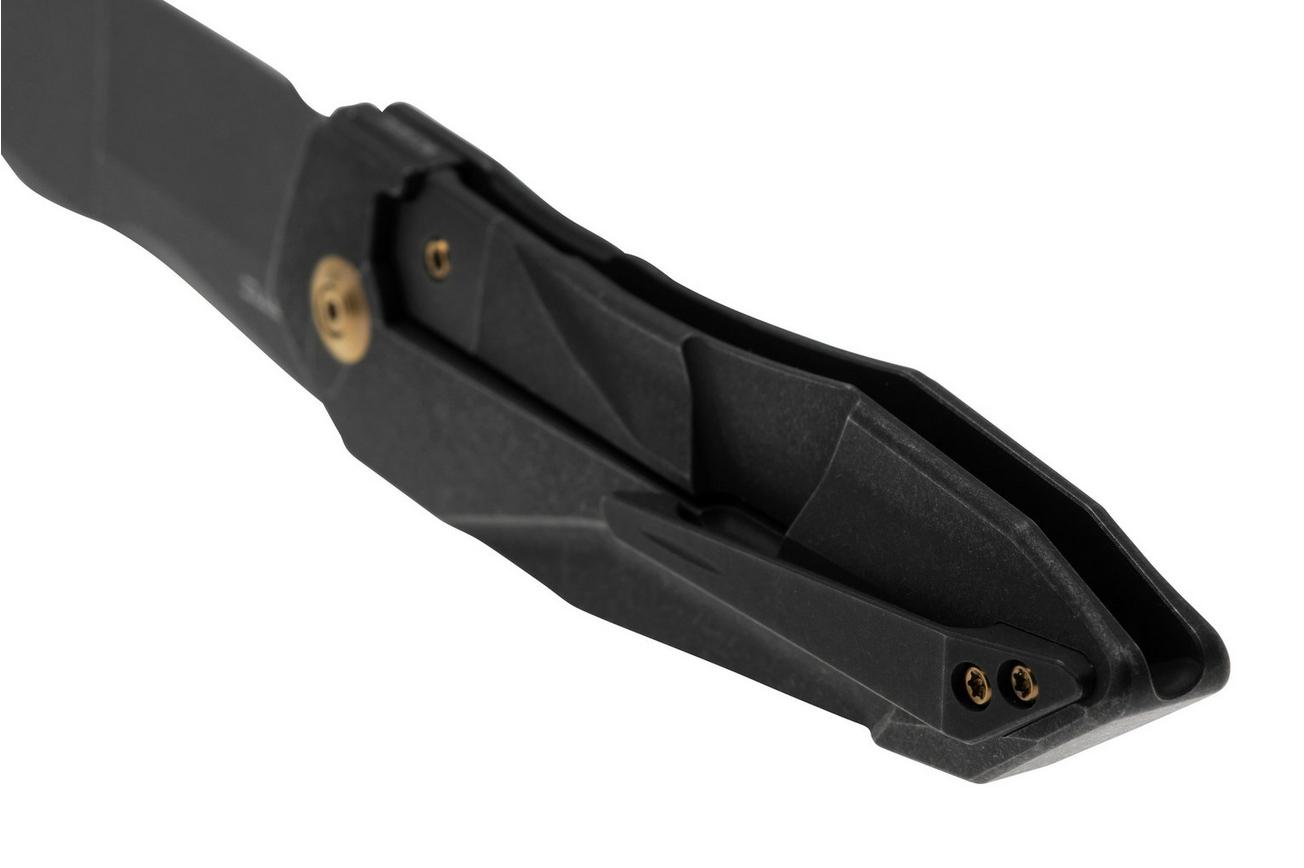 WE Knife Solid WE22028-1, CPM-20CV, Black Titanium, zakmes