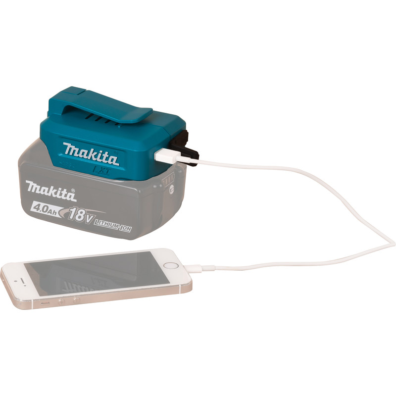 Makita USB adapter 14,4V - 18V Li-ion LXT accu's