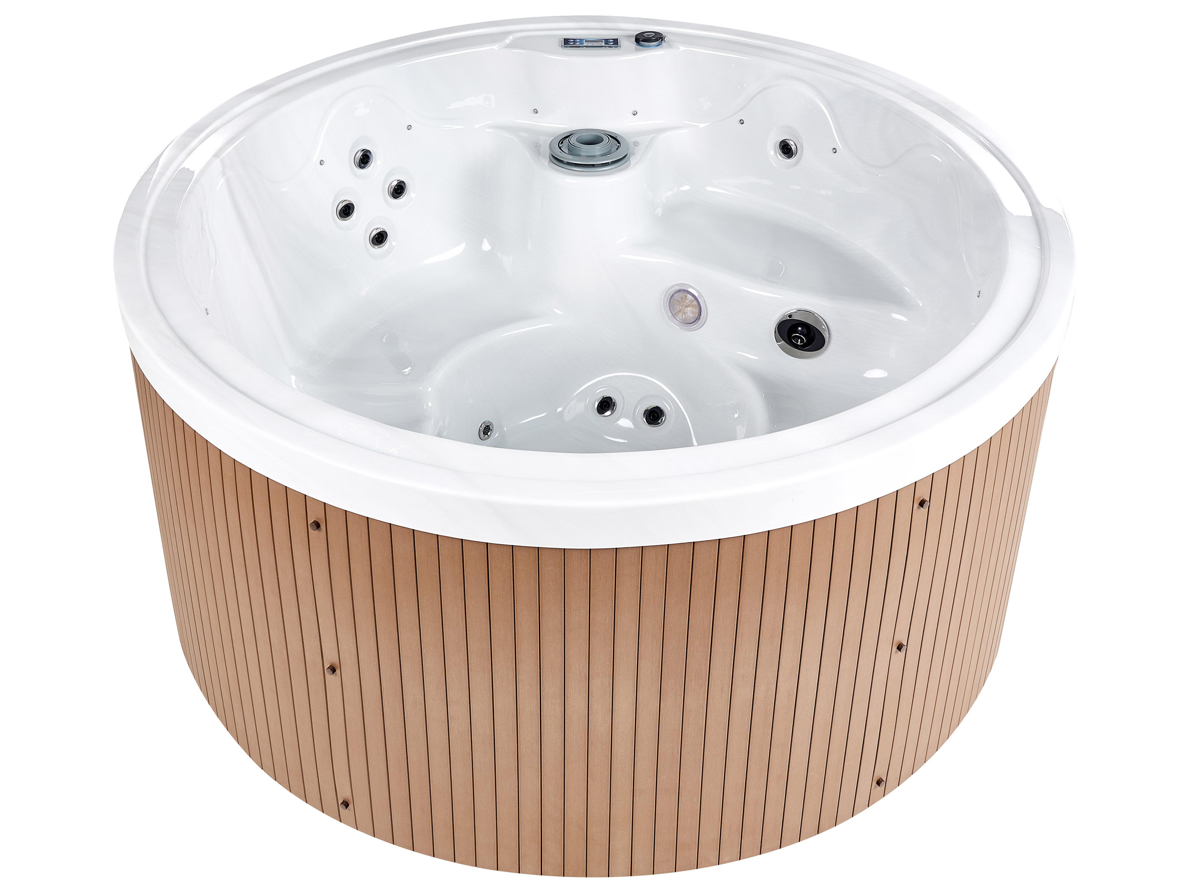 Buiten hottub met LED MARFIL Wit