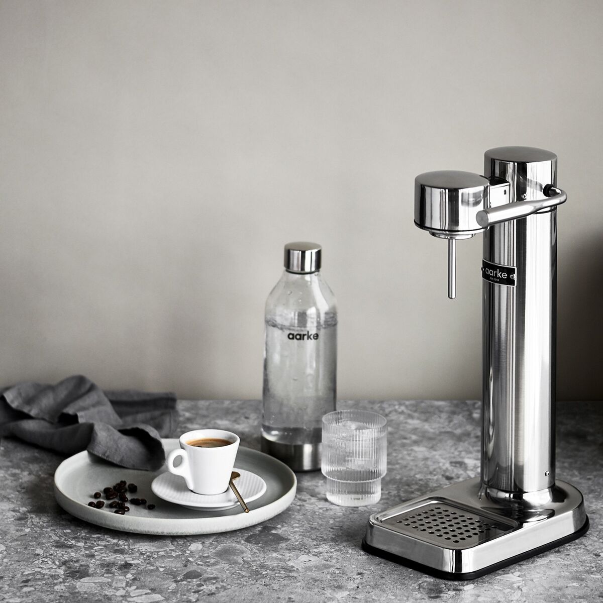 Carbonator 3 kullsyremaskin + Drink Mixer 4-pack, stål
