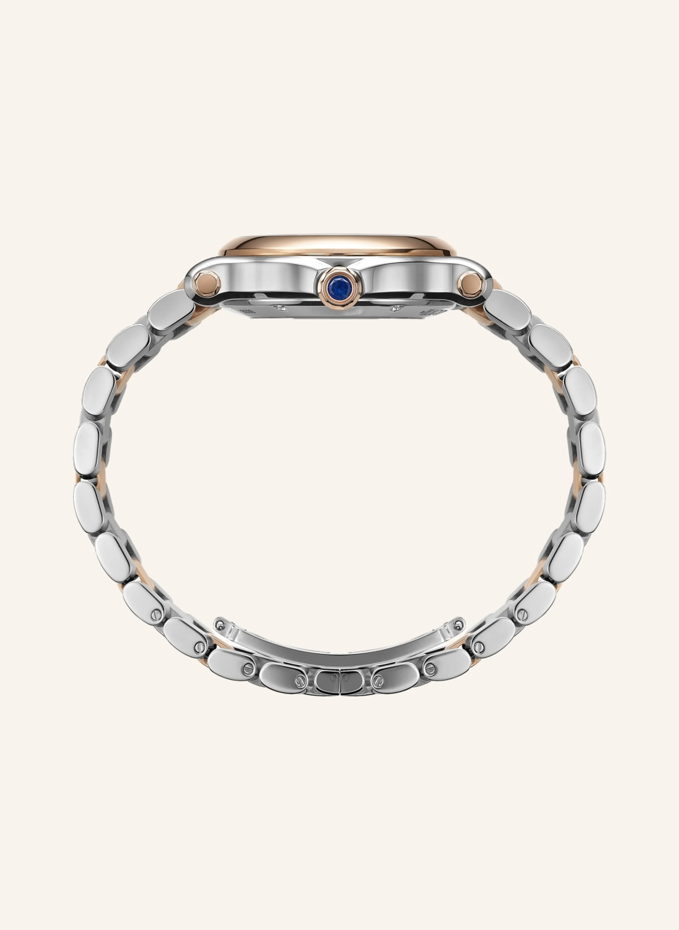Chopard Uhr HAPPY SPORT Uhr mit 33 mm Gehäuse, Automatik, 18 Karat Roségold, Edelstahl und Diamanten