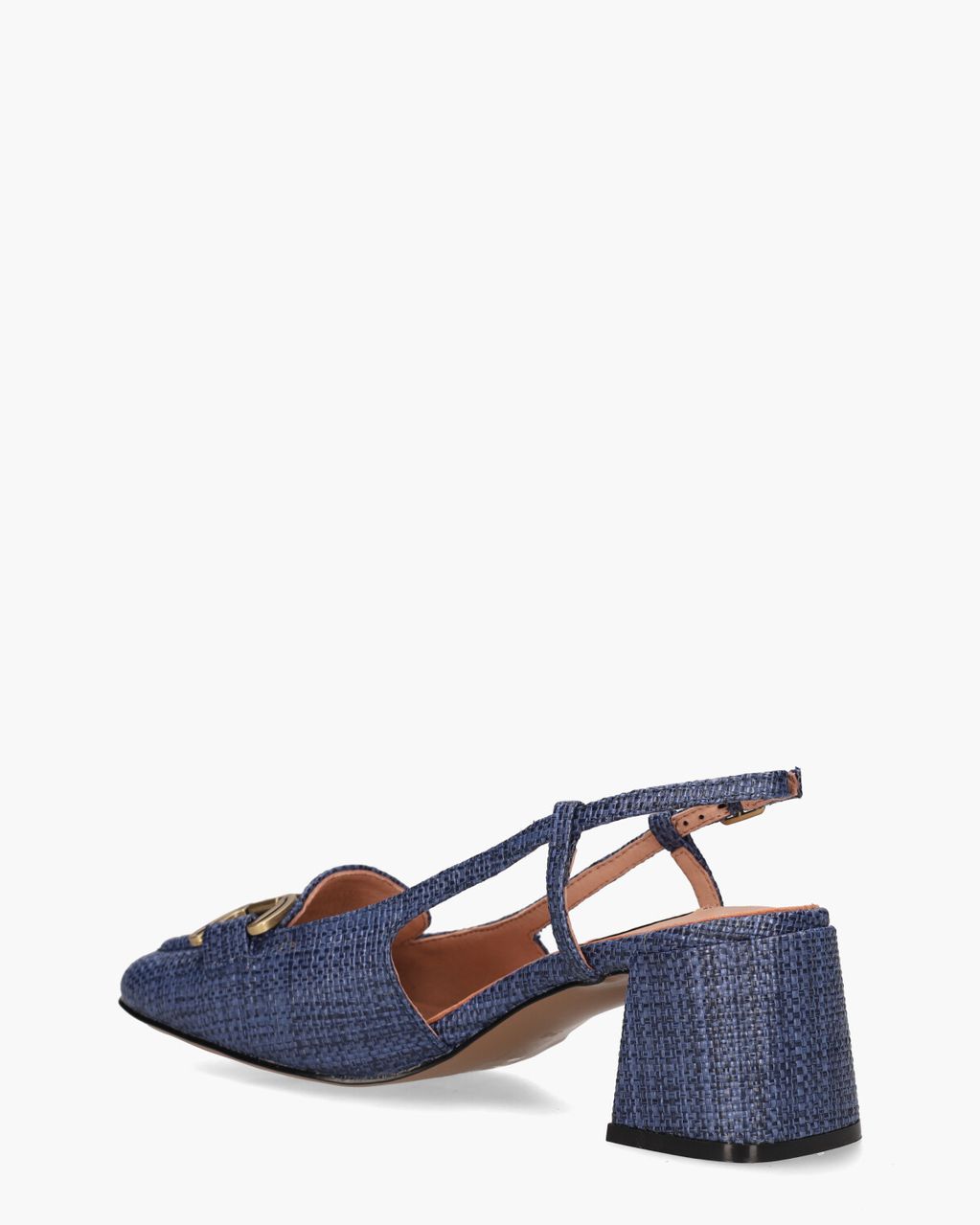 Bibi Lou Renee Blauw Slingbackloafers