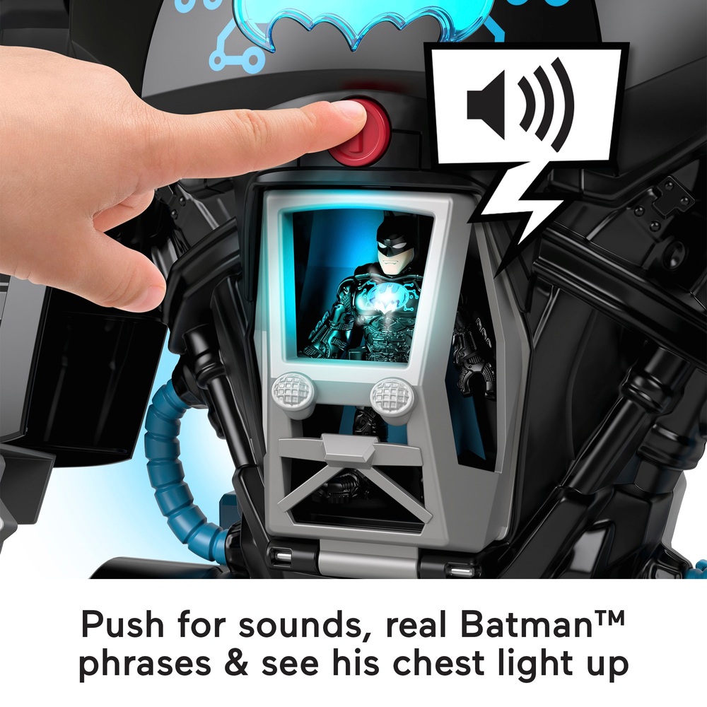 Imaginext DC Super Friends Bat-Tech BatBot und Batman Figur