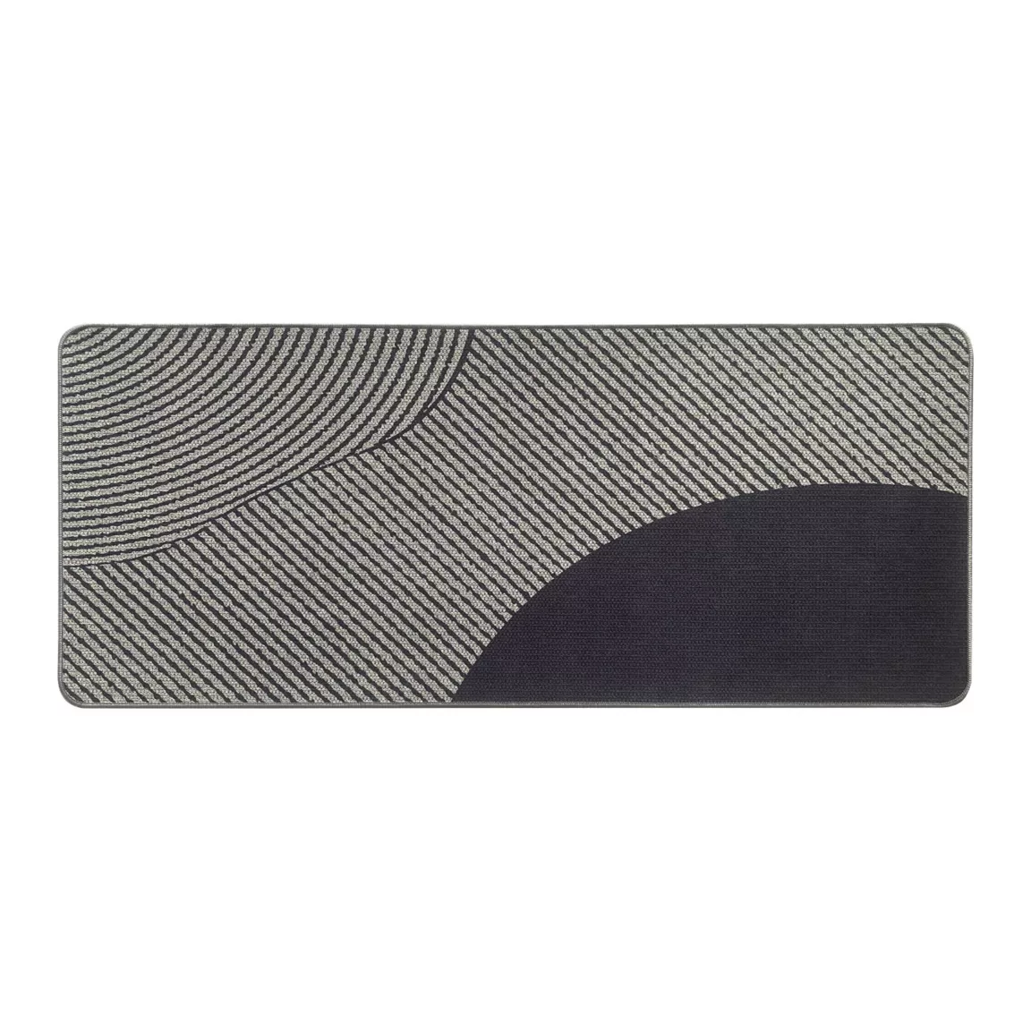 Tapis antidérapant velours (50 x 120 cm) Dune Gris