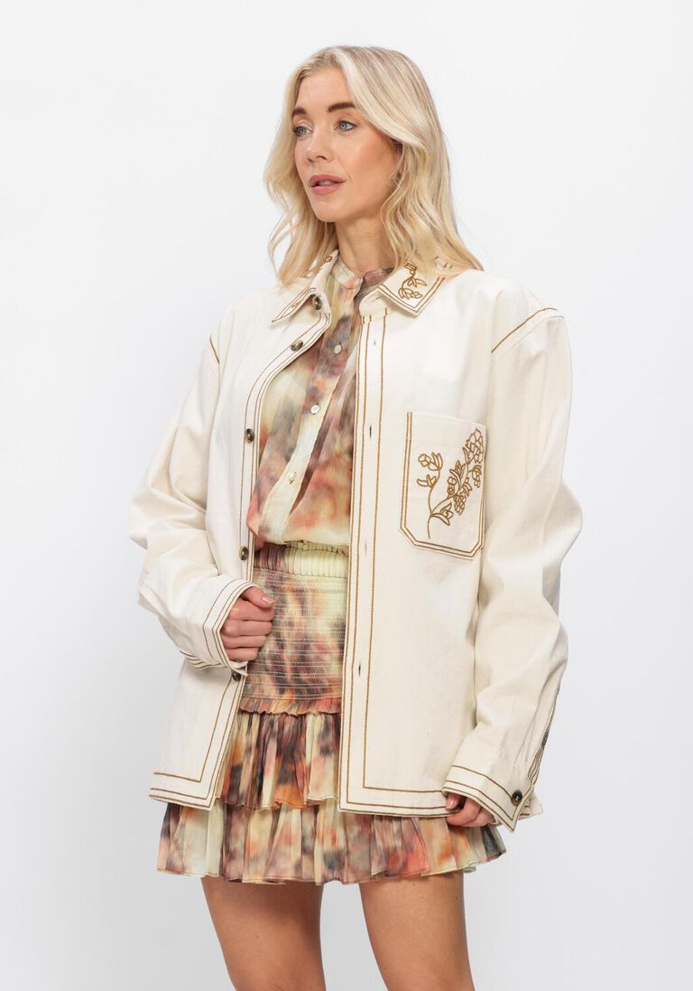 ecru isabel marant overshirts rudy jacket