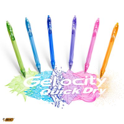 Bic Gelocity QuickDry - Roller - 0,7 mm - rose