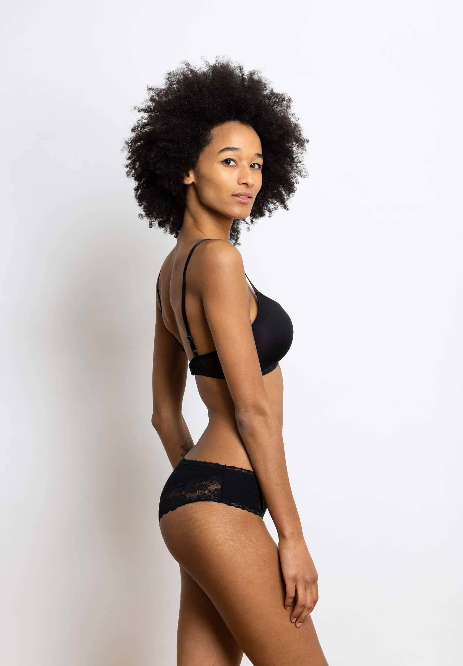 SNOCKS| Damen Brazilian Slips mit Spitze im 3er-Pack