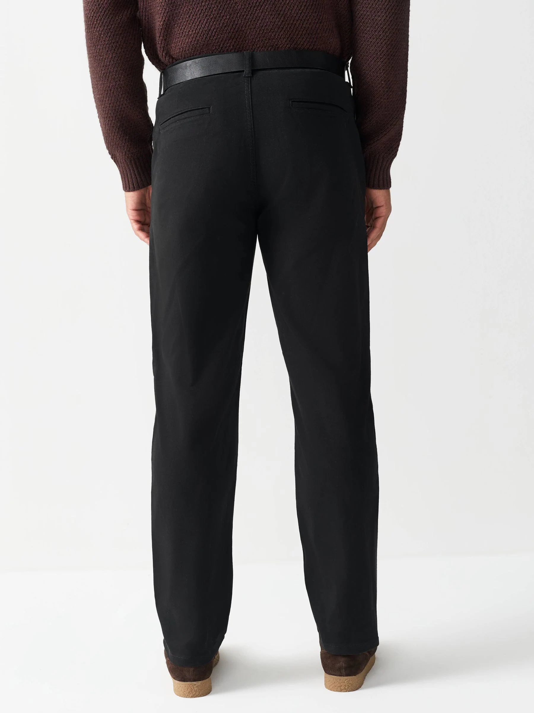 Zwart - Motionflex Chinos Trousers With Belt