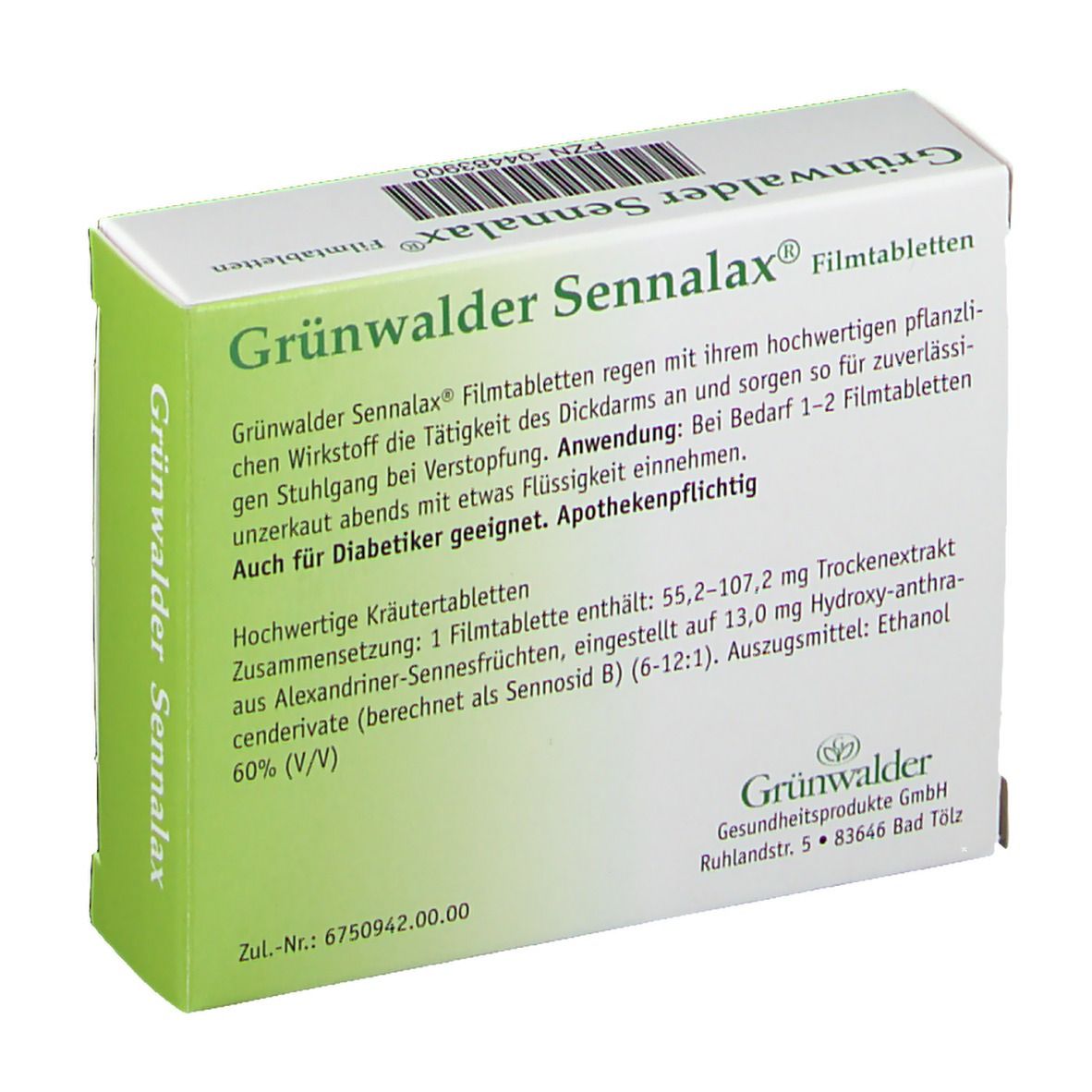 Grünwalder Sennalax Filmtabletten