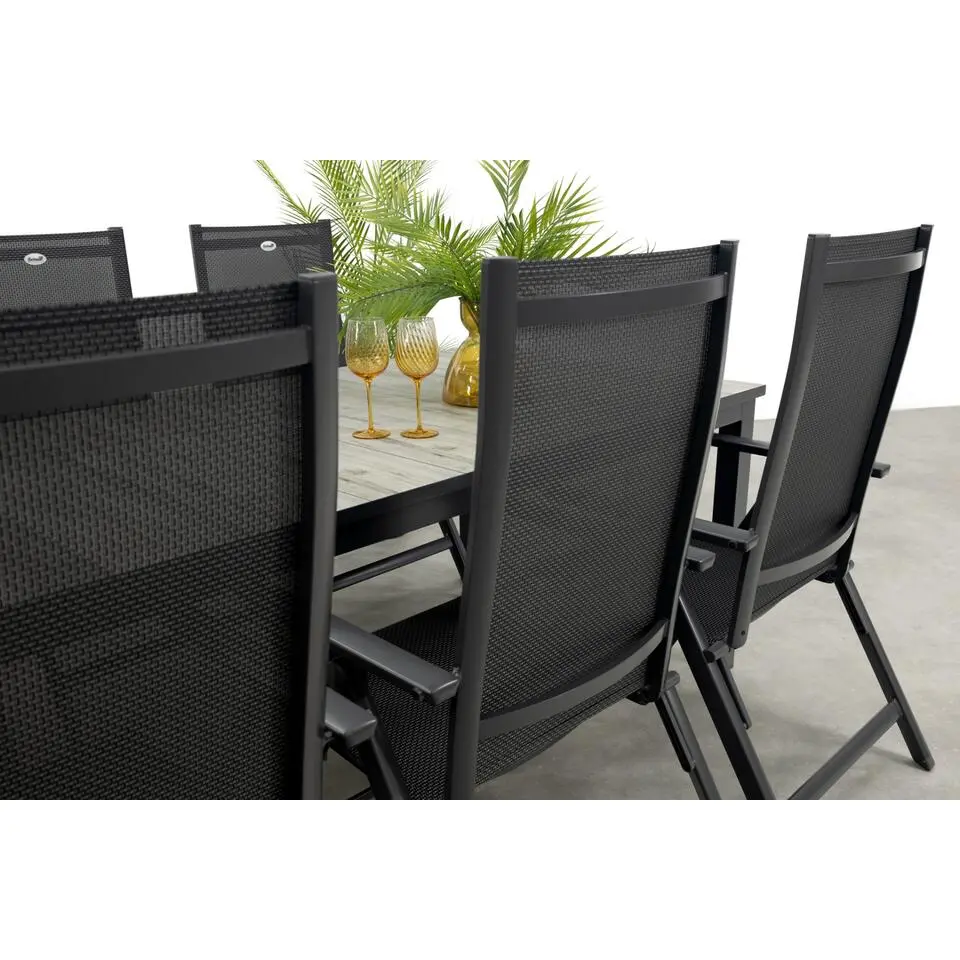 Hartman Napoli/Comino verstelbare tuinset (7-delig) - 223x105 cm