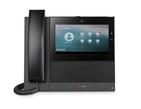 Poly CCX 700 OpenSIP - VoIP-telefon - med digitalkamera med opkalds-ID/opkald venter - SIP, RTCP, RTP - 24 linier - sort