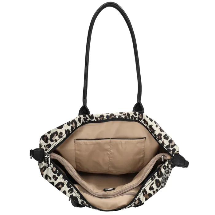 Charm London Buckingham Laptoptas 15,6 inch Luipaard Beige