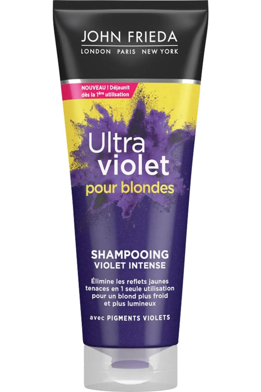 John Frieda Shampooing Violet pour cheveux blonds Intense Ultra Violet-250 ml