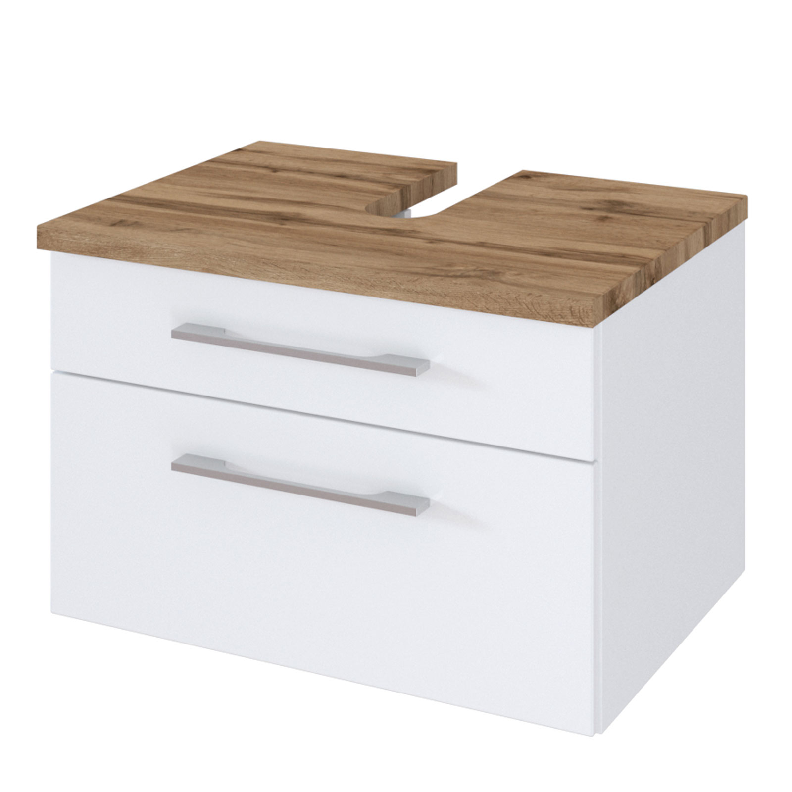 2-teiliges Badmöbel-Set DAVOS - weiß - 60 cm