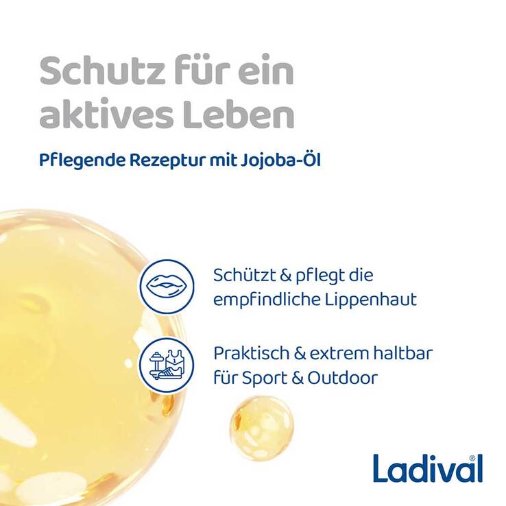 Ladival Aktiv UV-Schutzstift Lippen LSF 50 + , 1 St