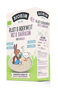Biobim Rijst & Boekweit Pap 4  200GR