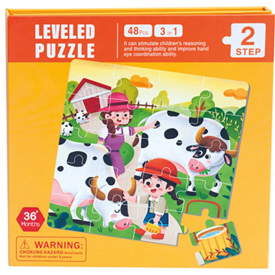 Bino Magnetpuzzle 3 in 1, Bauernhof