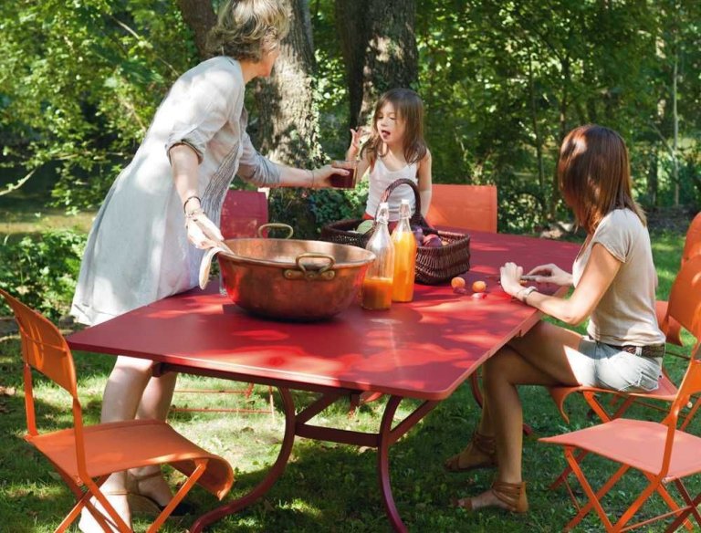 Fermob Romane tuintafel 180x100 Red ochre