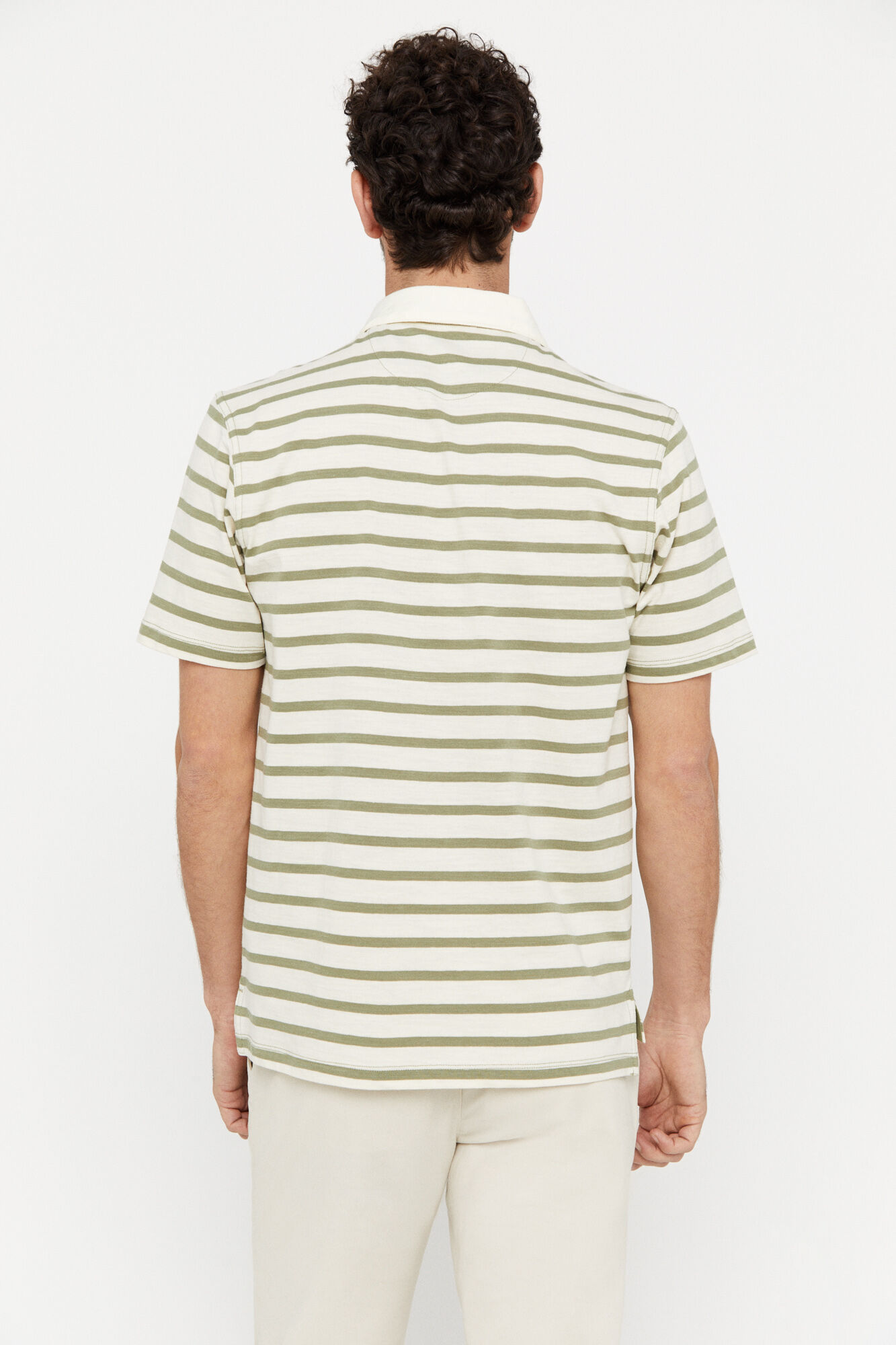 Polo de raios slub - Cáqui