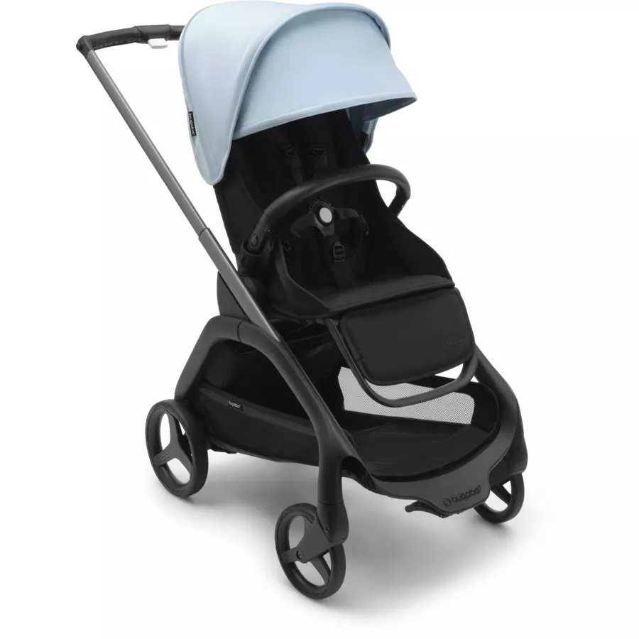 bugaboo Kinderwagen Dragonfly Complete GraphiteMidnight BlackSkyline Blue, Essential Bundle