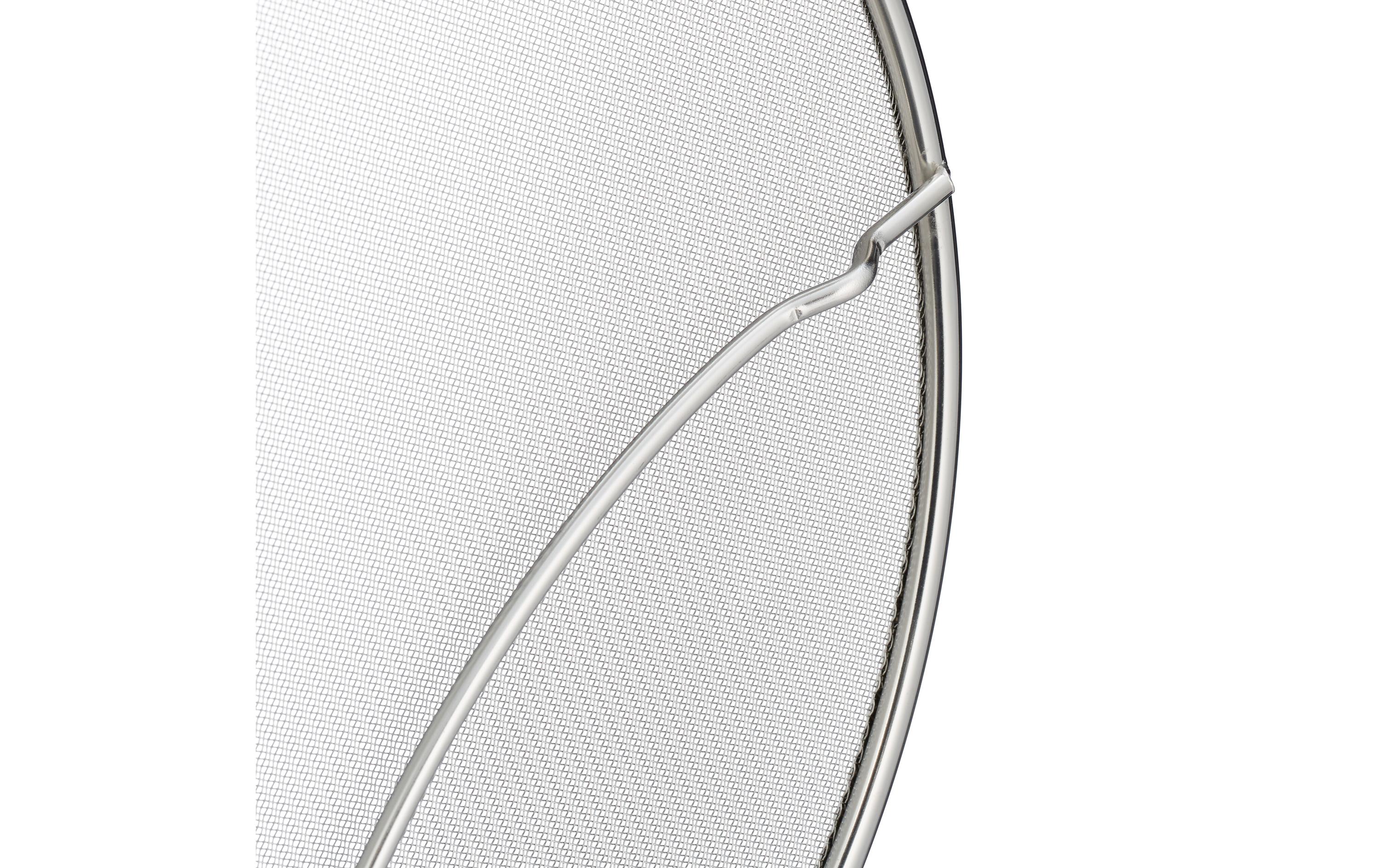 Spritzschutzdeckel für Pfannen 33 cm, EdelstahlFettspritzschutz für sicheres Braten