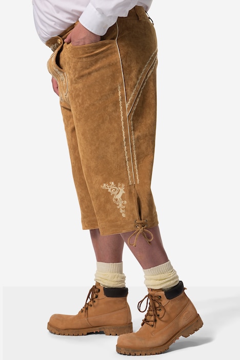 Men+ 3/4-Trachten-Lederhose, echtes Leder, bis 70