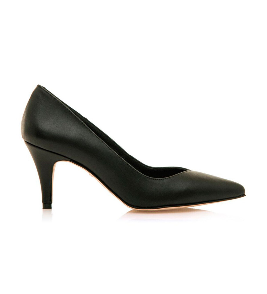 Sapatos Mustang Chantal de couro preto