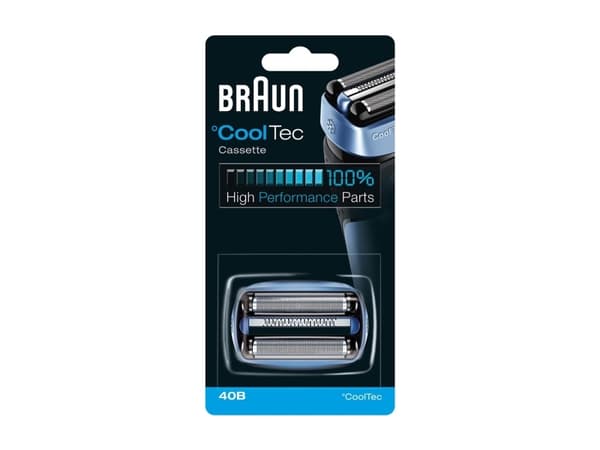 Braun CoolTech 40B - Reservefolie og -skjærer - for barbermaskin - blå - for Braun °CoolTec CT4s, CT5cc