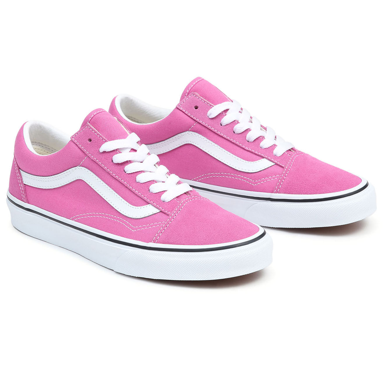 Vans Sneakers en Cuir & Textile Old Skool roses