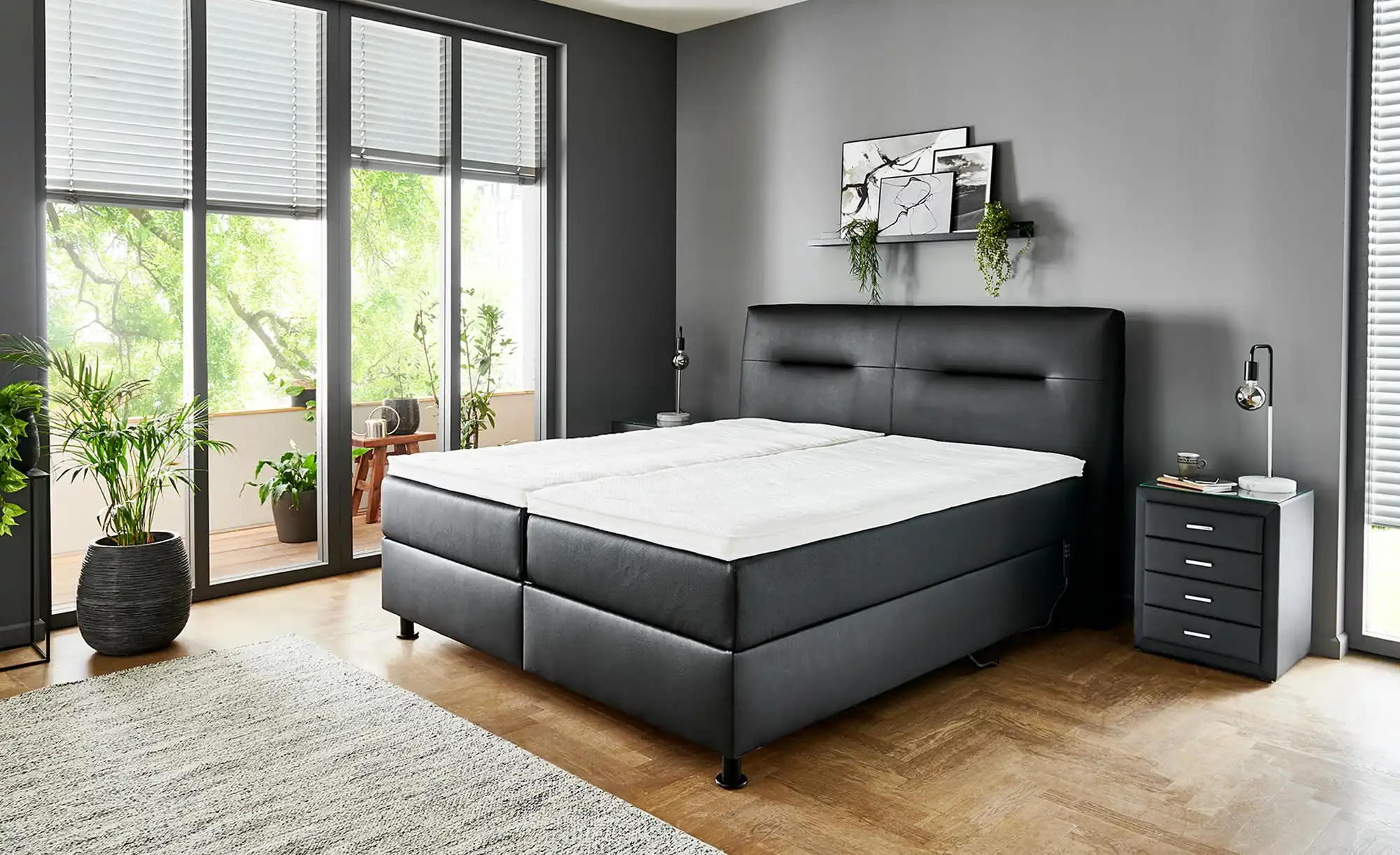 vanDoorn Boxspringbett mit Motor Earl Motor
