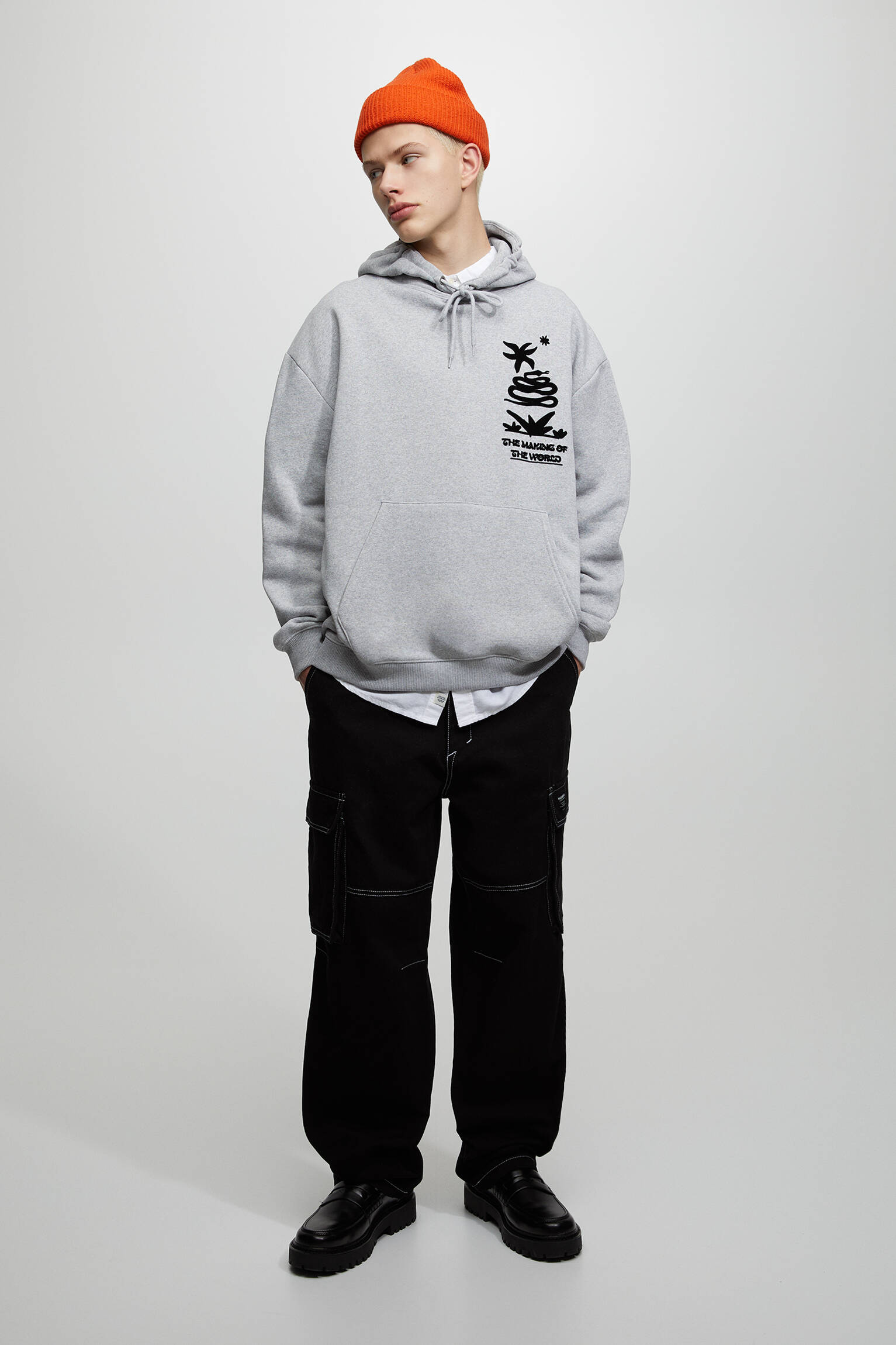 MOLETOM COM ESTAMPA - CINZA VIGORE