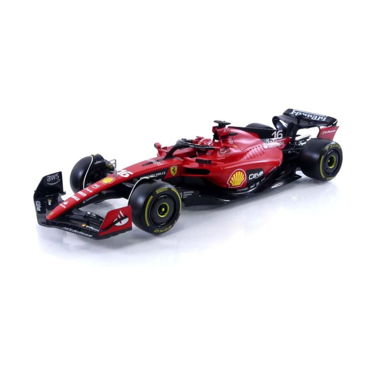 Bburago 18-16812L - Modellauto - F1 Ferrari SF-23, 2023 Leclerc (Maßstab 1:18) Formel 1 Auto