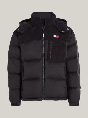 Puffer Alaska de penas recicladas com cordão