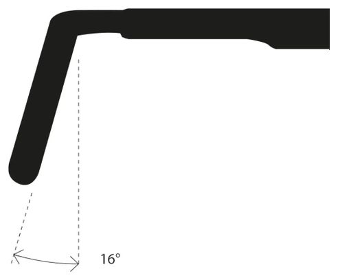 Cintre Deda Superzero Gravel 31.7 mm Carbone Noir POB