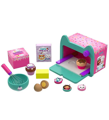 Gabby's Dollhouse S?t - Tr? - Cakey Cat's Oven & Baking Set