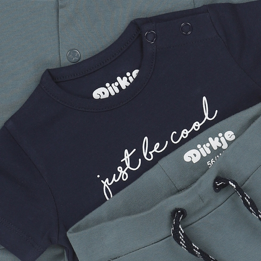 Dirkje Outfit Set 3-teilig navy dusty green